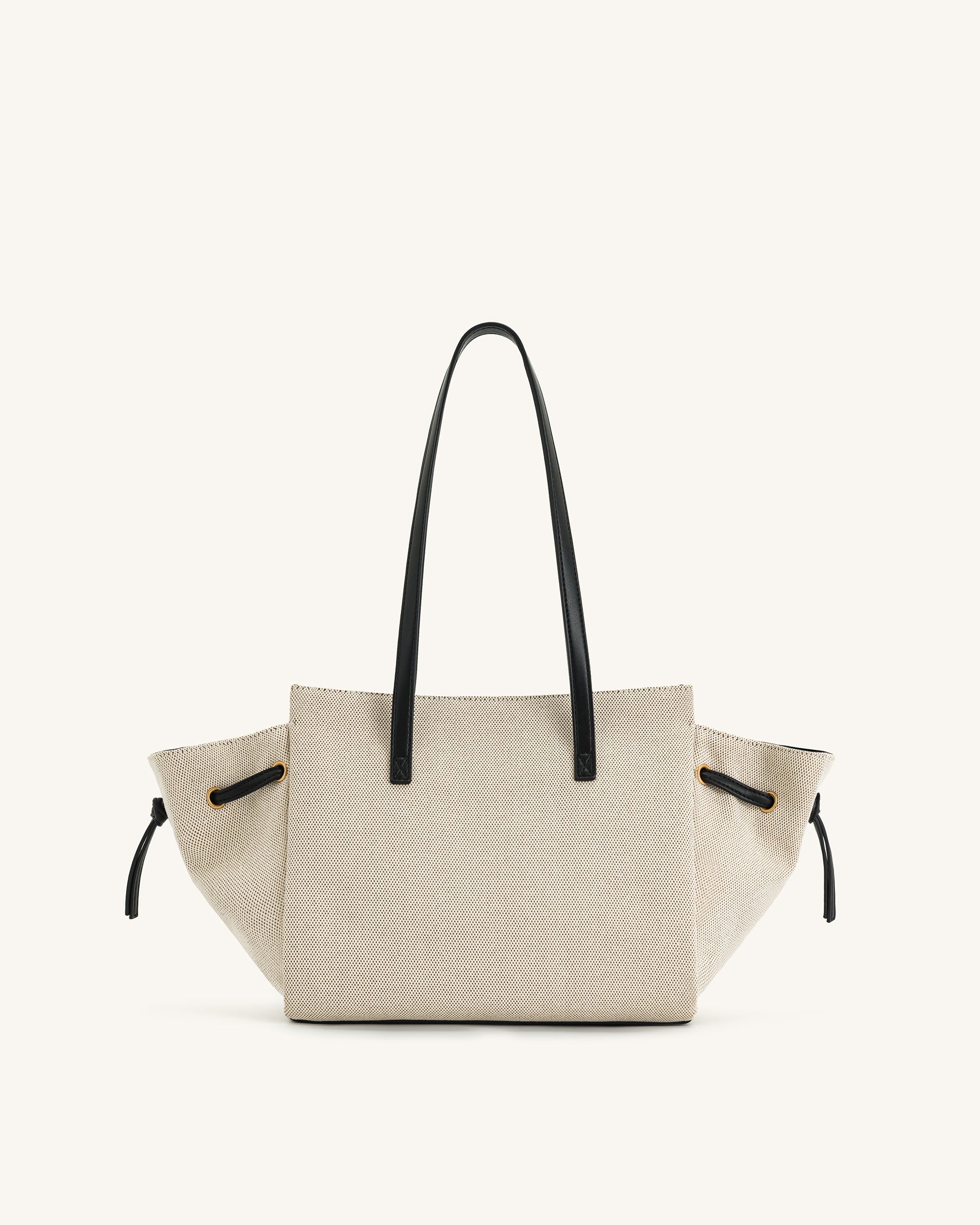 Linda Tote Bag - Black Canvas | JW PEI
