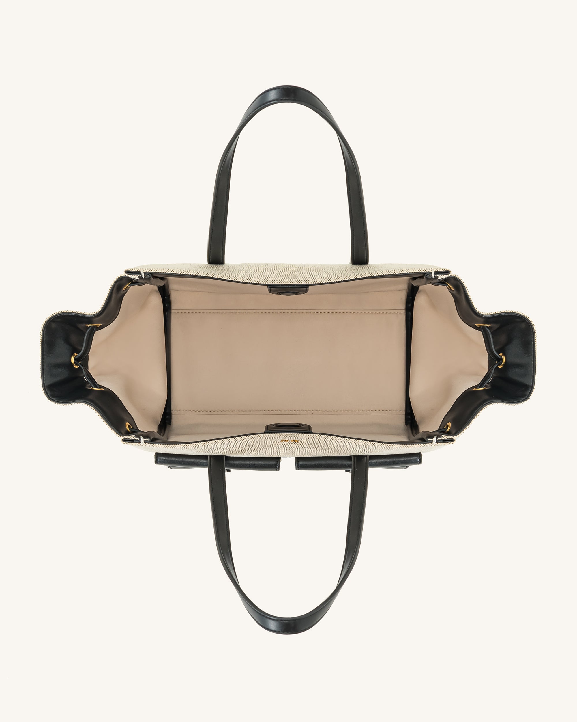 Linda Tote Bag - Black Canvas | JW PEI