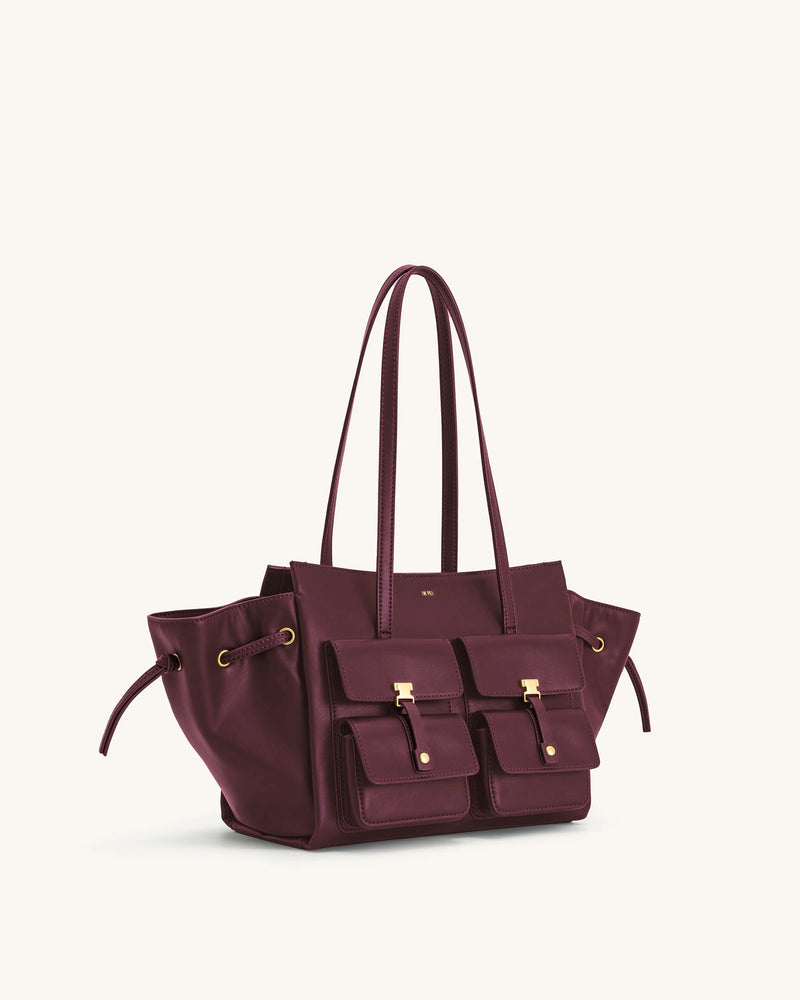 Linda Tote Bag - Deep Burgundy