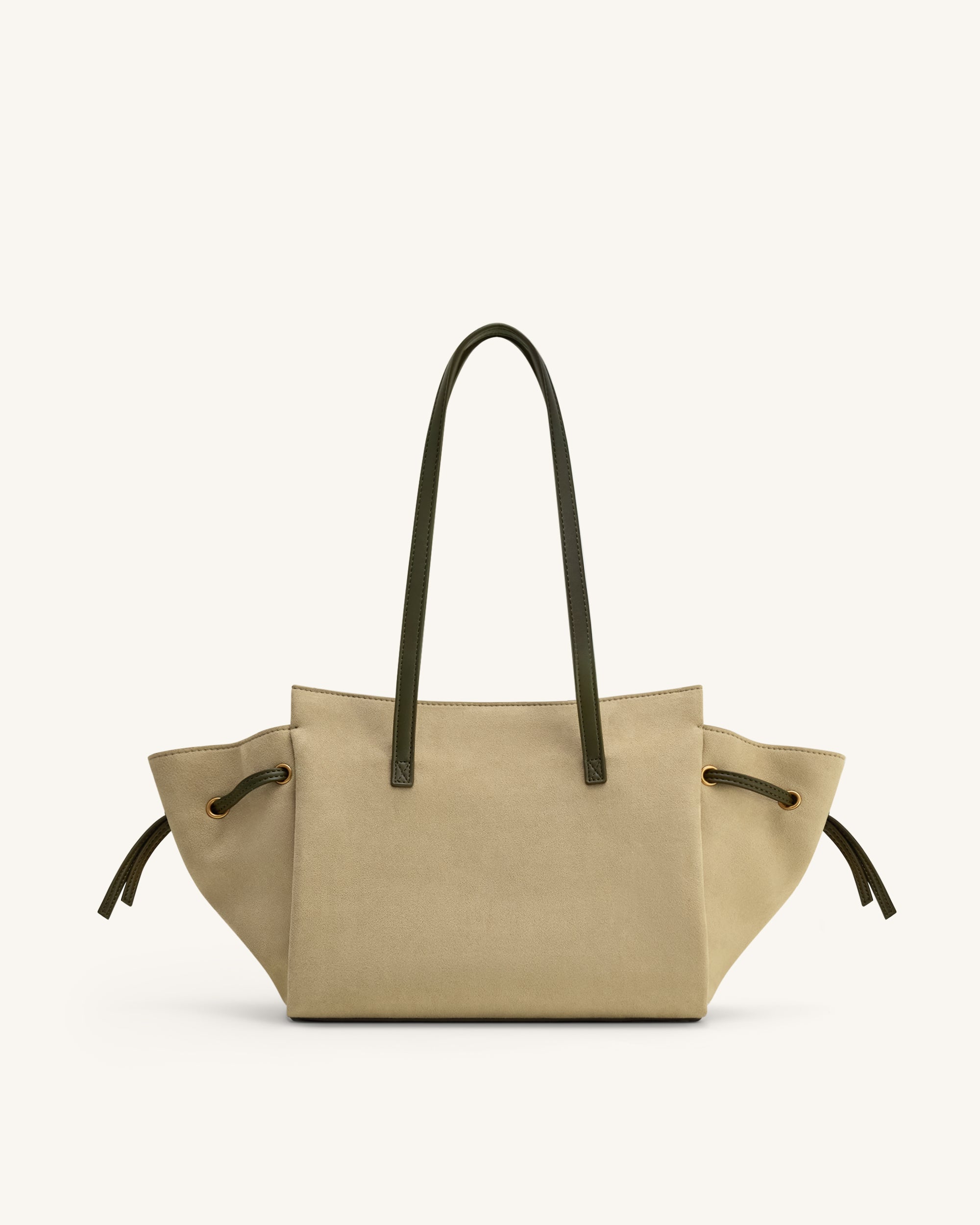 Linda Faux Suede Tote Bag - Green | JW PEI