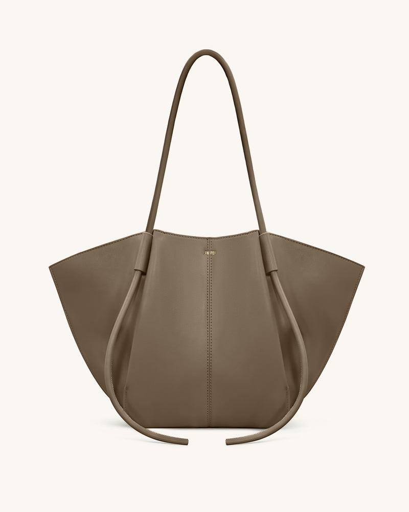 Nala Wide Tote Bag - Taupe