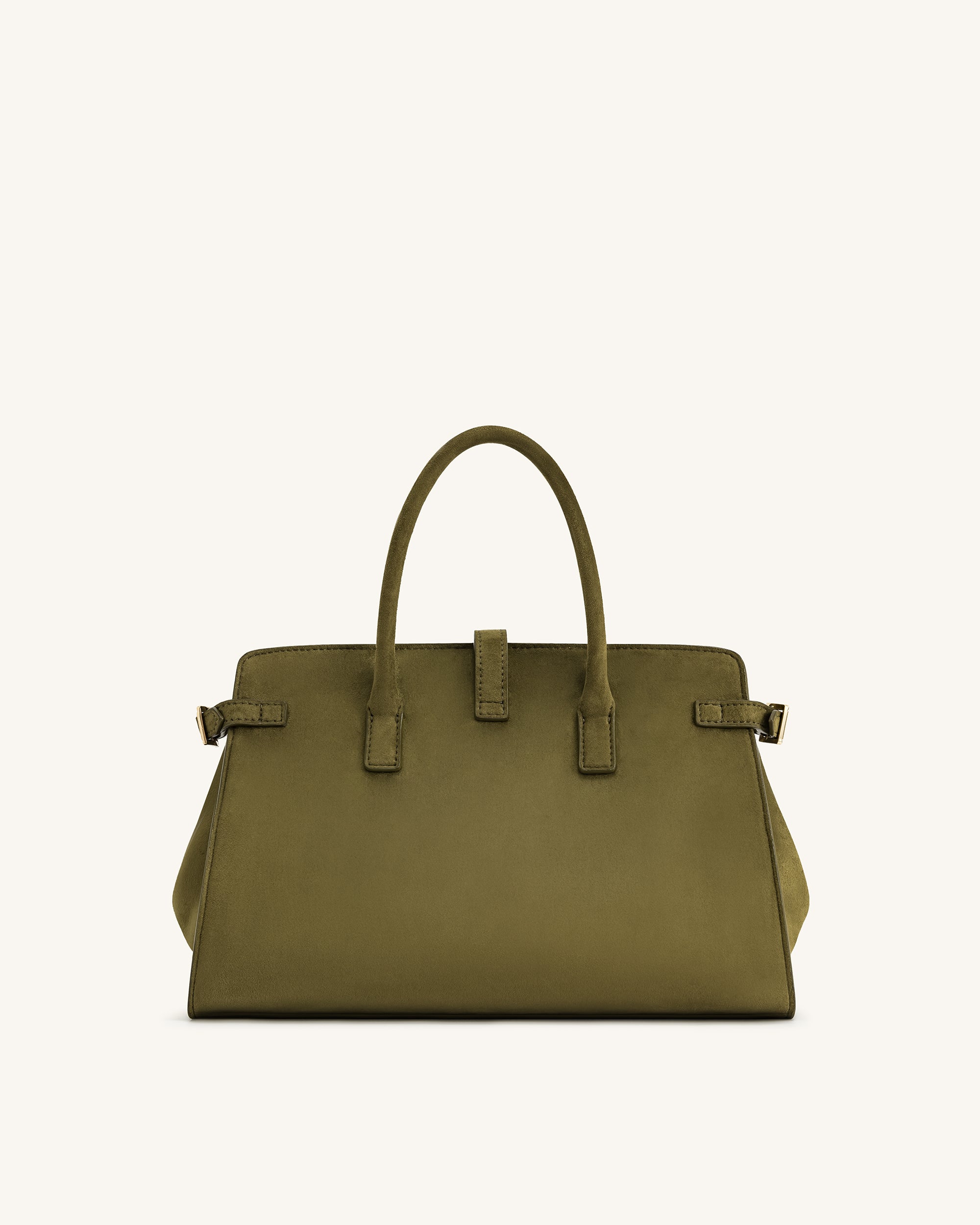 Saige Faux Suede Tote Bag - Olive Green | JW PEI