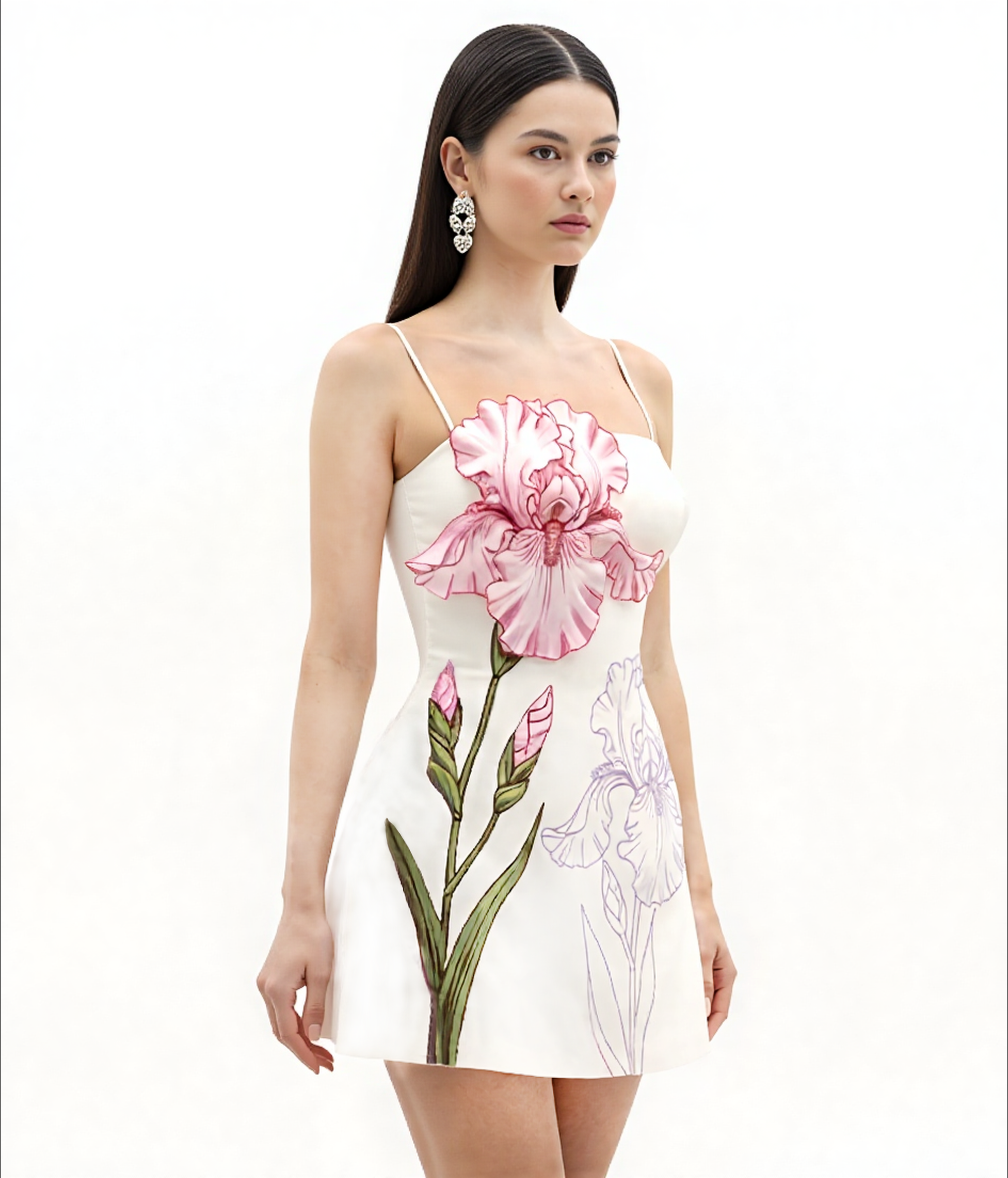 Iris Appliqu Mini Dress - White | JW PEI Iris Appliqu Mini Dress - White | JW PEI
