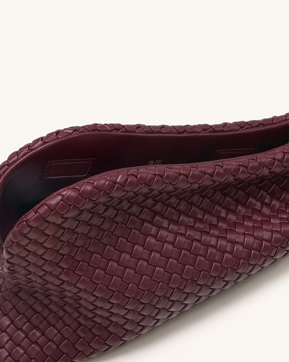 Harlee Woven Clutch - Burgundy