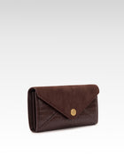 Annora Long Envelope Wallet - Brown Croc