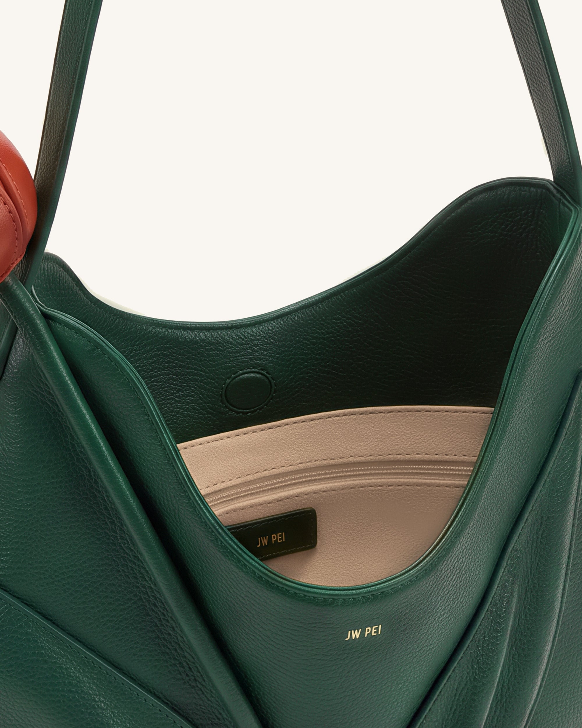 Tulip Shape Shoulder Bag - Forest Green | JW PEI