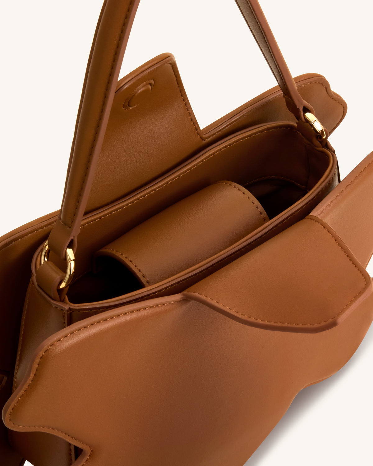 Lily Blossom Top Handle Bag - Orange
