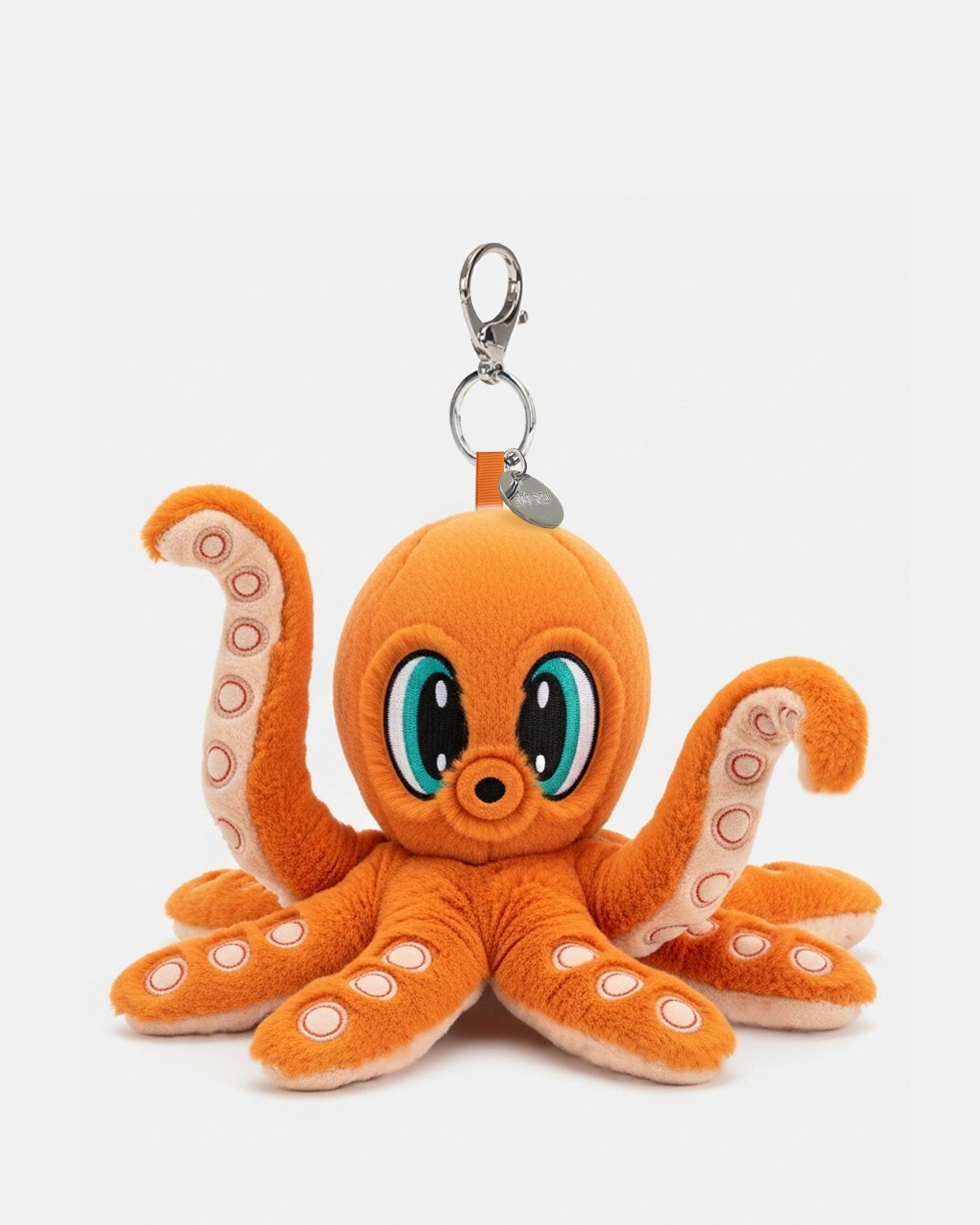 Cute Octopus Soft Toy Bag Pendant – Orange