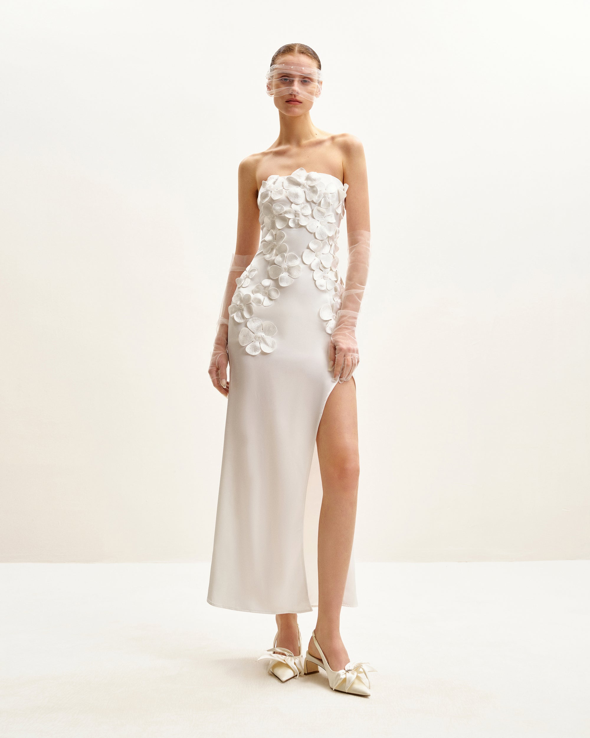 Floral Embroidered Long Dress - White | JW PEI Floral Embroidered Long Dress - White | JW PEI