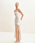Floral Embroidered Long Dress - White | JW PEI Floral Embroidered Long Dress - White | JW PEI