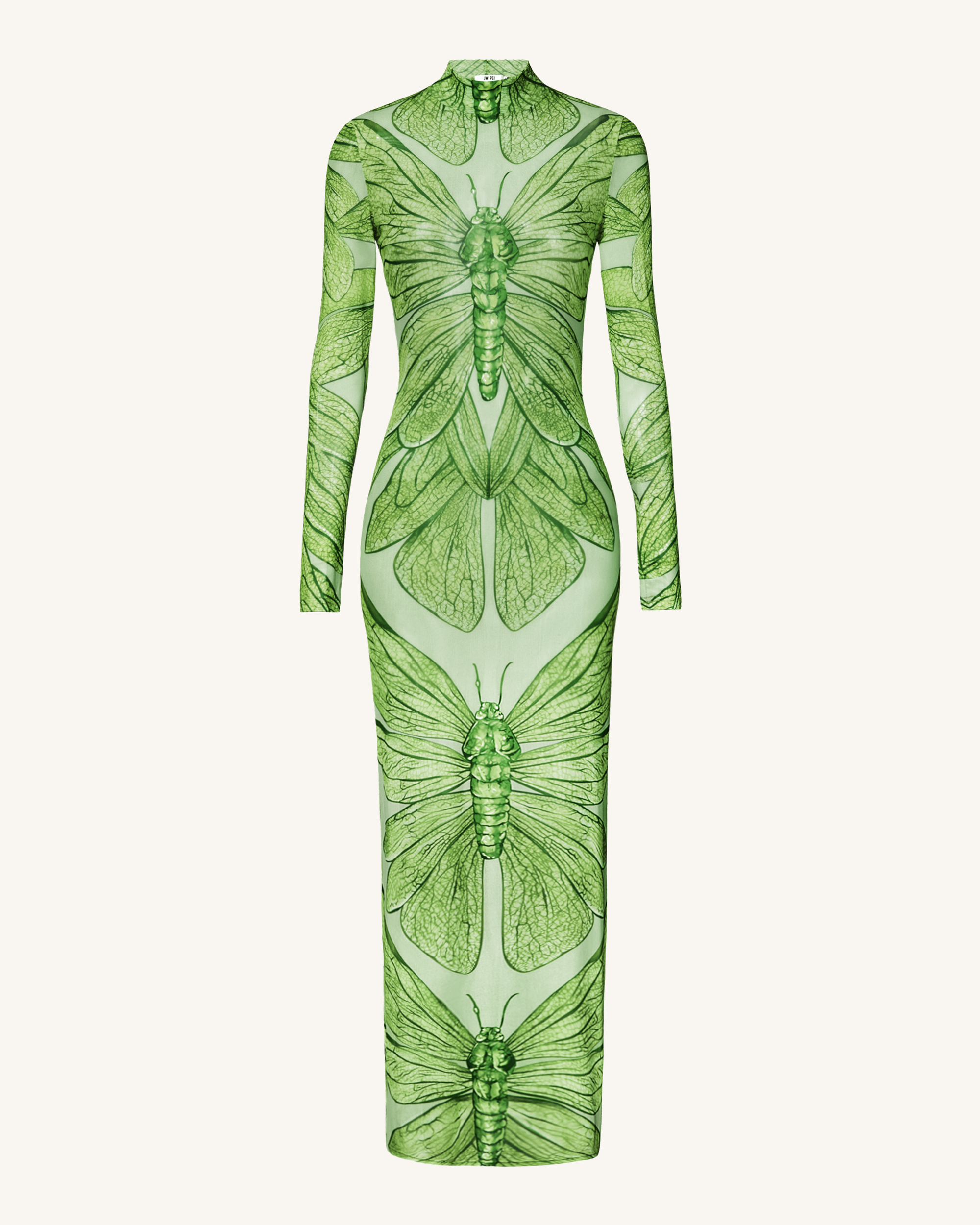 Emerald Dragonfly Sheer Mesh Gown - Green 10 | UK Emerald Dragonfly Sheer Mesh Gown - Green 10 | UK