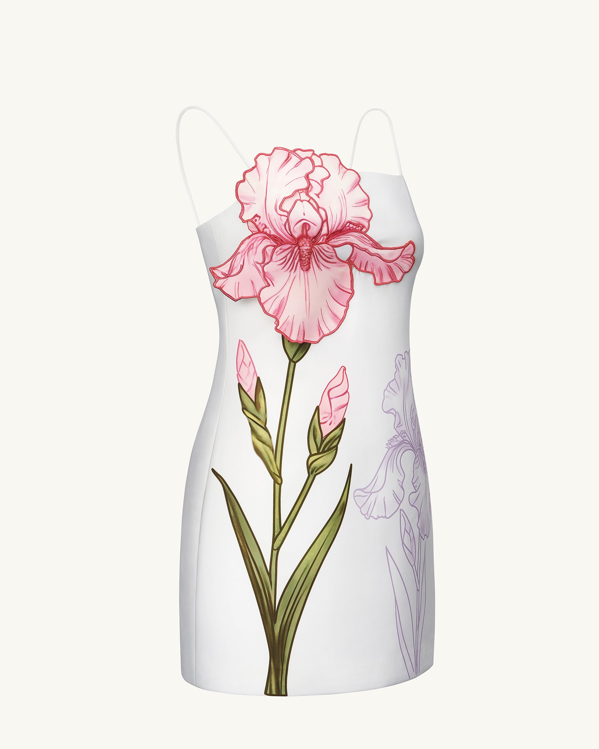applique mini dress Gracelin Floral Applique Mini Dress VICI
