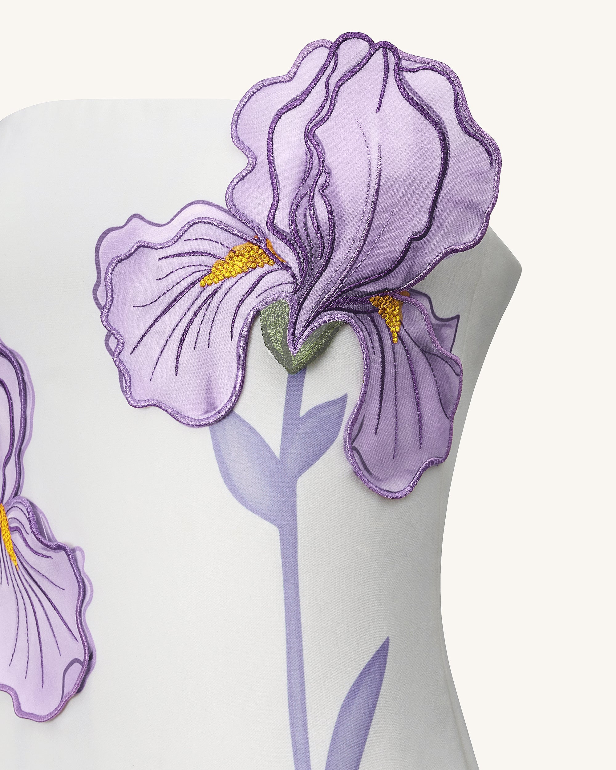 Iris Floral Print Strapless Dress - White | JW PEI Iris Floral Print Strapless Dress - White | JW PEI