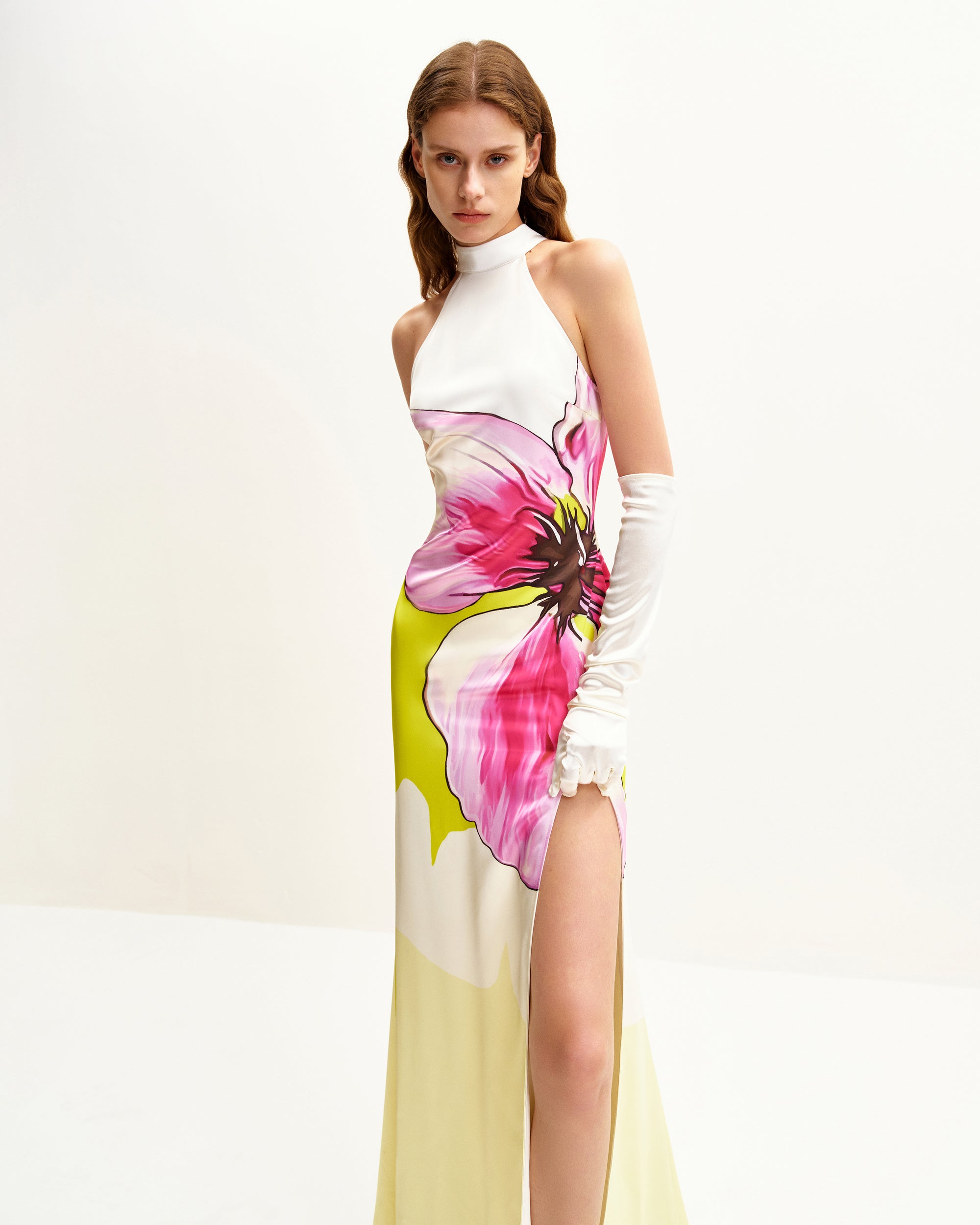 Olivia Floral Halter Gown - Multicolor | JW PEI Olivia Floral Halter Gown - Multicolor | JW PEI
