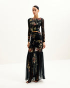 Alicia Printed Mesh Dress - Multicolor