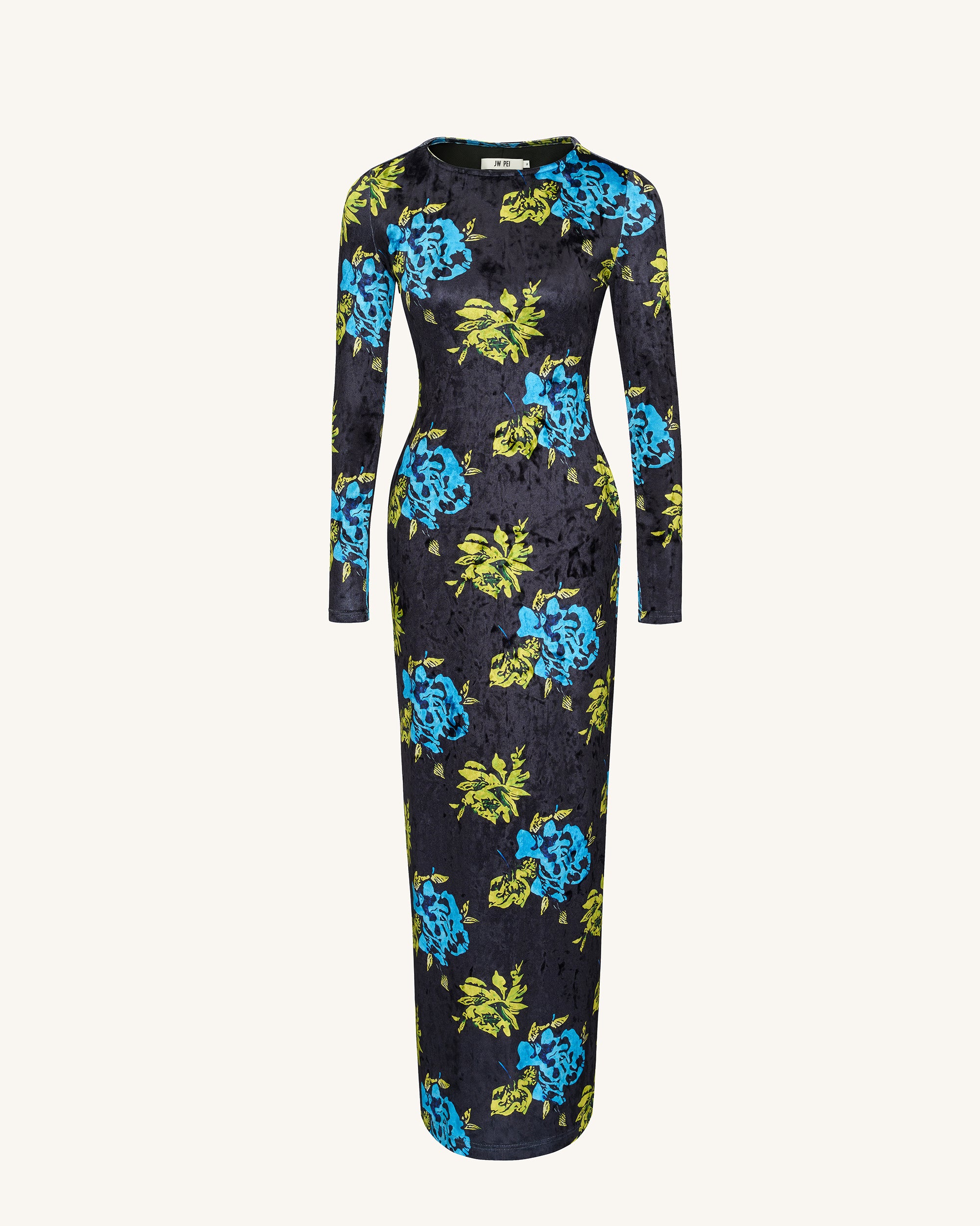 Zoe Vibrant Floral Long Sleeve Gown - Multicolor 8 | UK Zoe Vibrant Floral Long Sleeve Gown - Multicolor 8 | UK