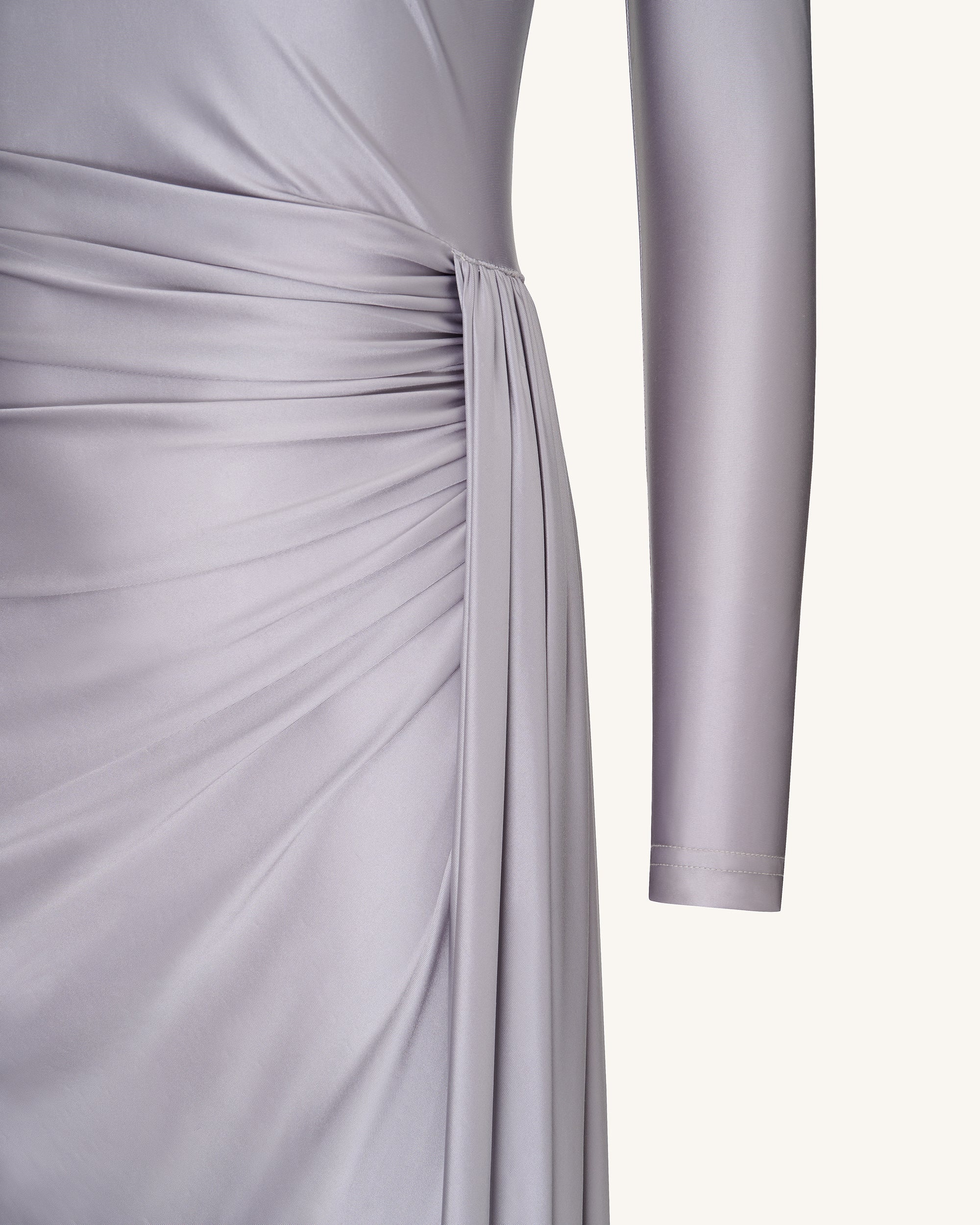 Amara Metallic Ruched Dress - Silver 6 | US Amara Metallic Ruched Dress - Silver 6 | US