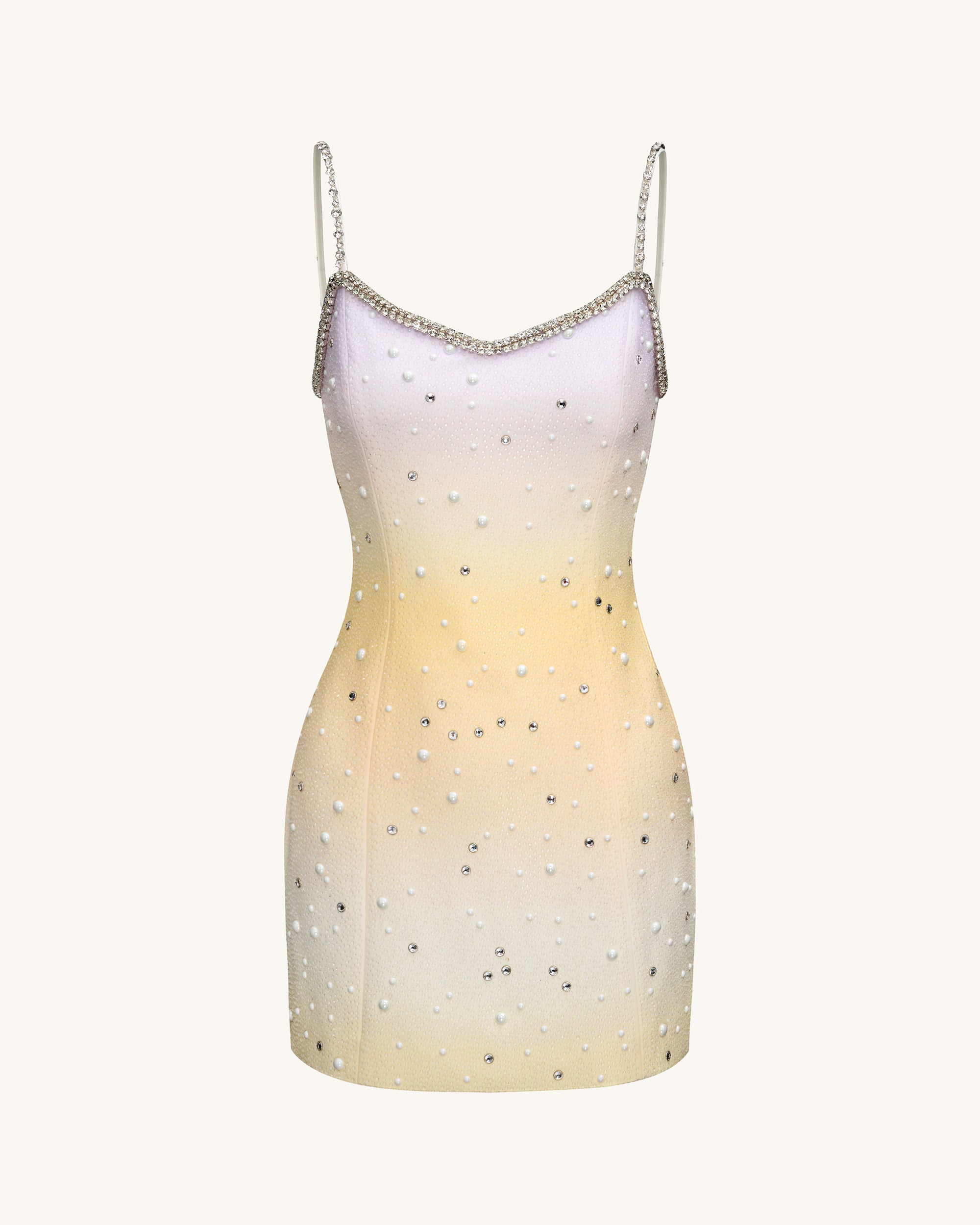 Sophia Crystal Embellished Mini Dress - Multicolor 8 | UK Sophia Crystal Embellished Mini Dress - Multicolor 8 | UK