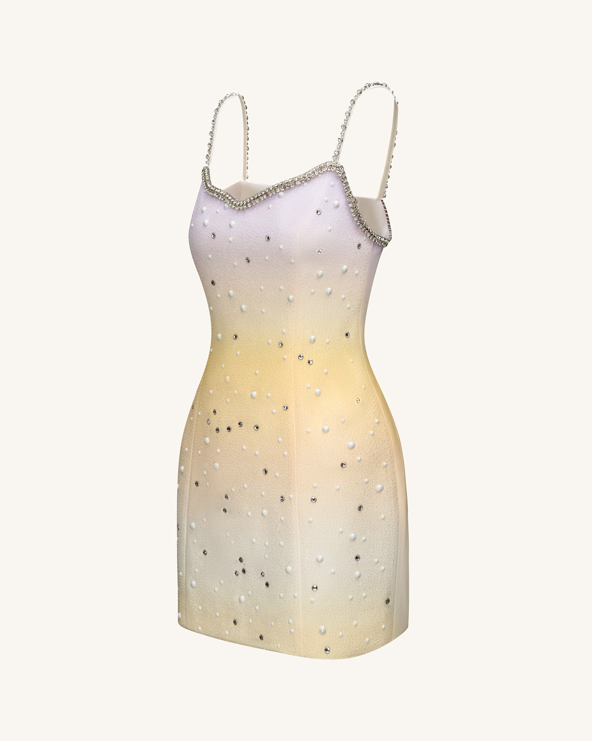 Sophia Crystal Embellished Mini Dress - Multicolor 8 | UK Sophia Crystal Embellished Mini Dress - Multicolor 8 | UK