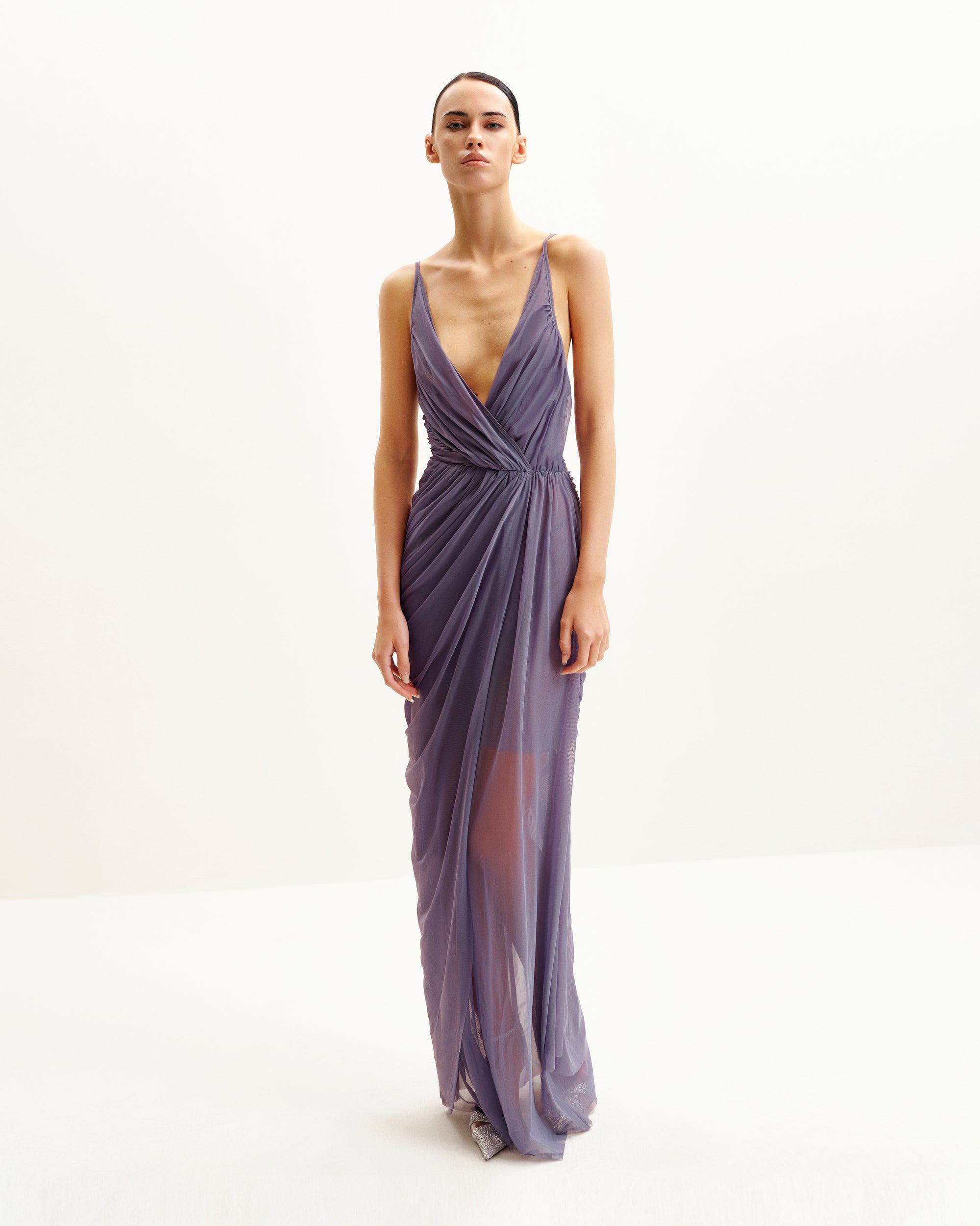 Luna Flowing Mesh Gown - Lavender | JW PEI Luna Flowing Mesh Gown - Lavender | JW PEI