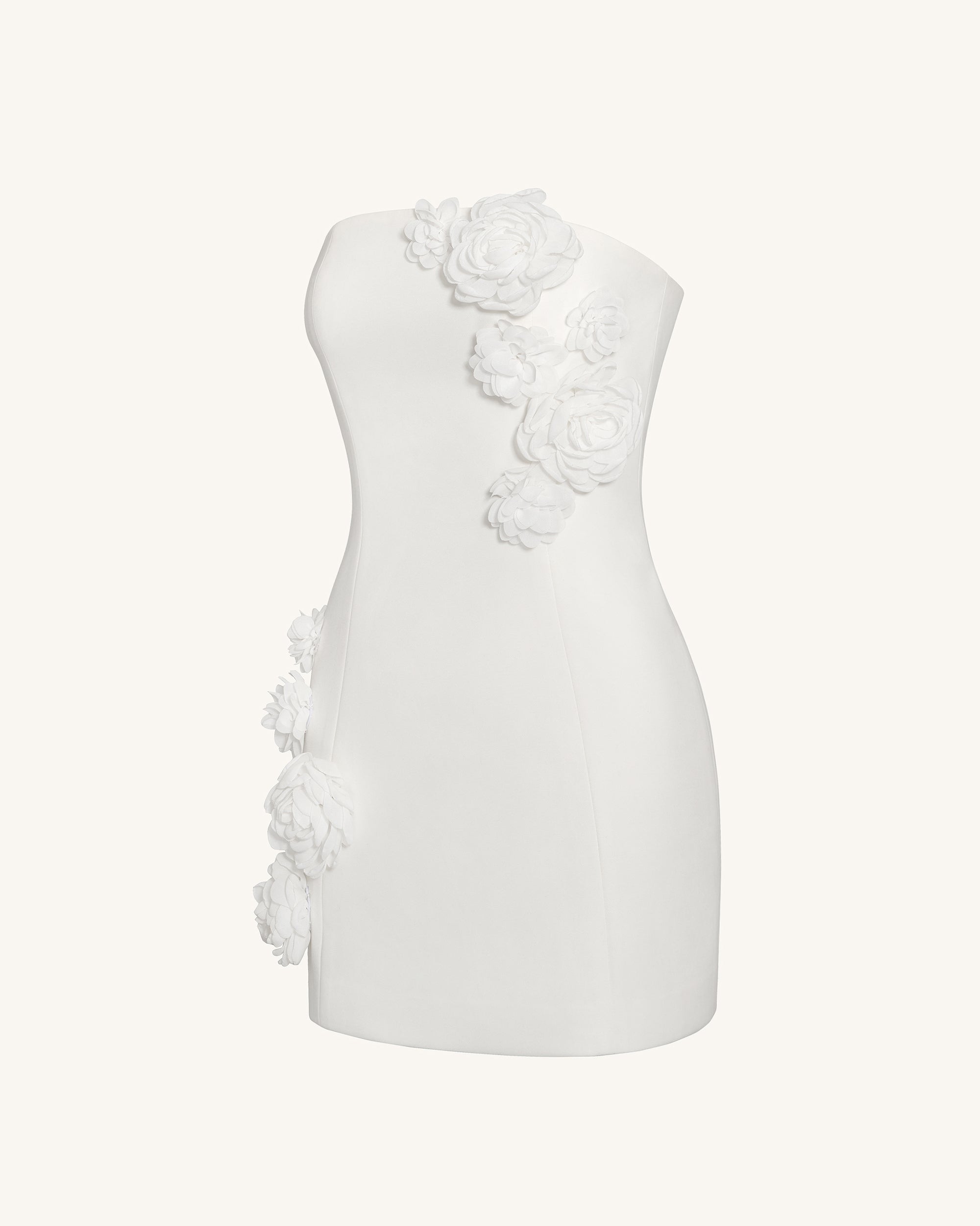 Blossoming Elegance Strapless Dress - White 4 | US Blossoming Elegance Strapless Dress - White 4 | US