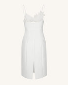 Bloom-Cut Contour Dress - White
