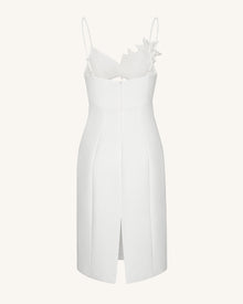 Bloom-Cut Contour Dress - White