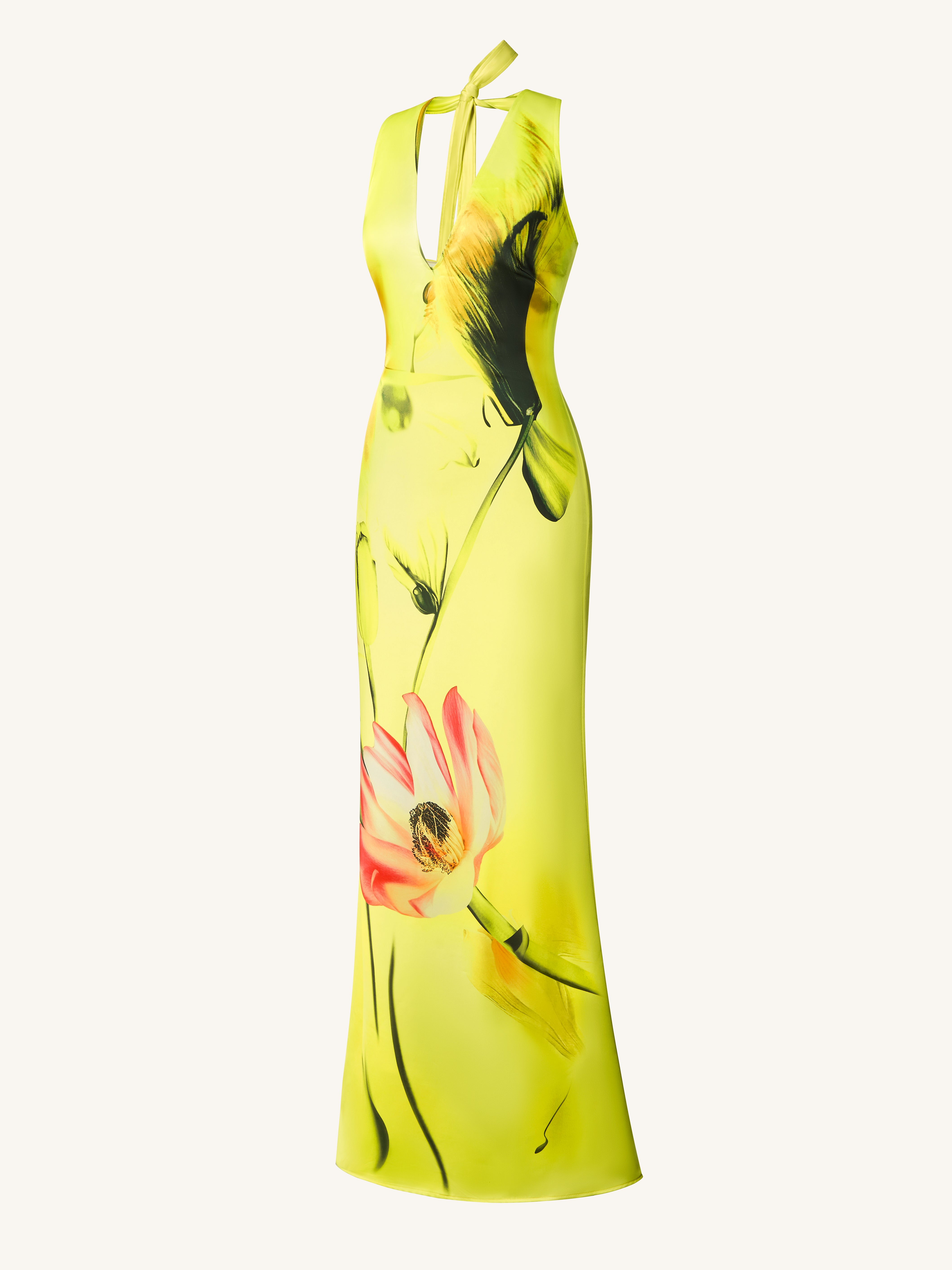 ワンピース Modal Satin Flower Tree Print Yoke Dress Modal Satin Flower Tree Print Yoke Dress | Pasand by ne