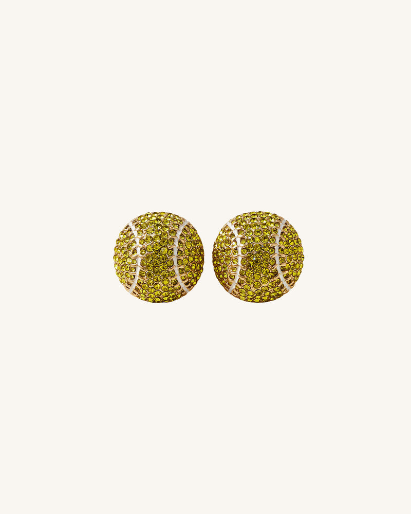 Tennis Ball Earrings - Multicolor