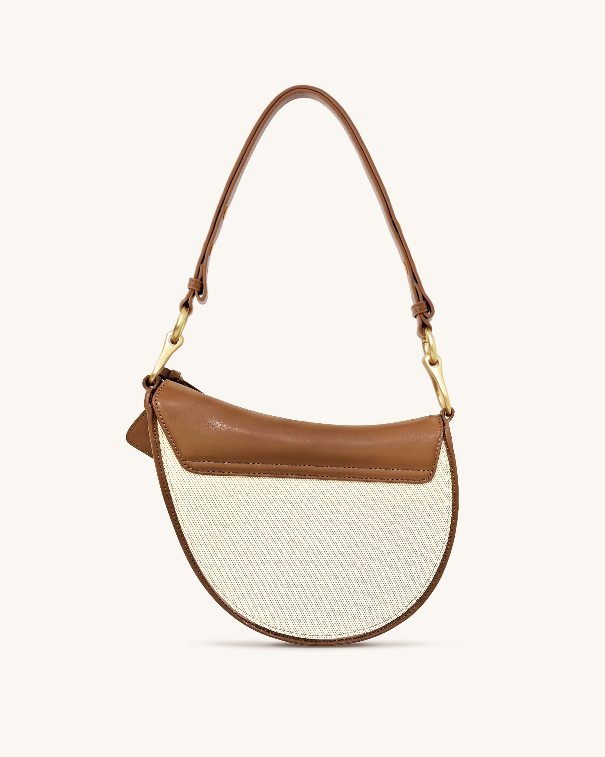 Ashlie Crossbody Bag - Brown Canvas
