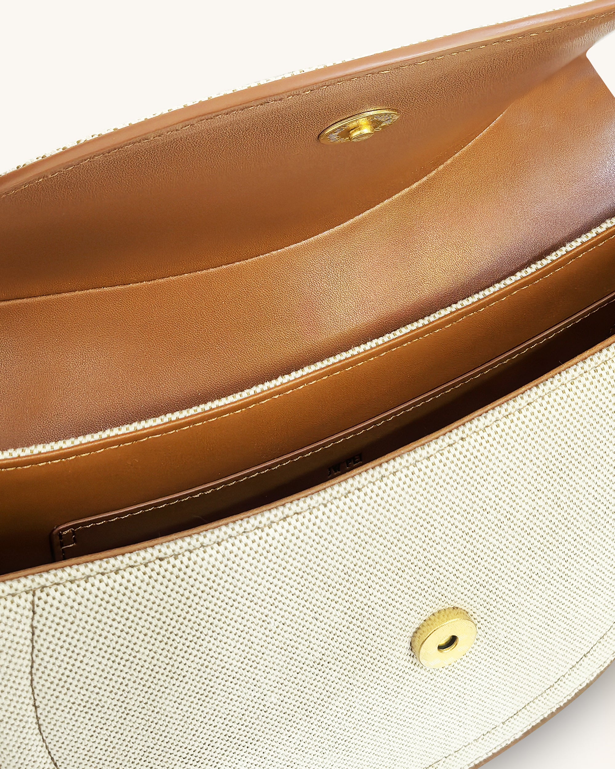 Ashlie Crossbody Bag - Brown Canvas
