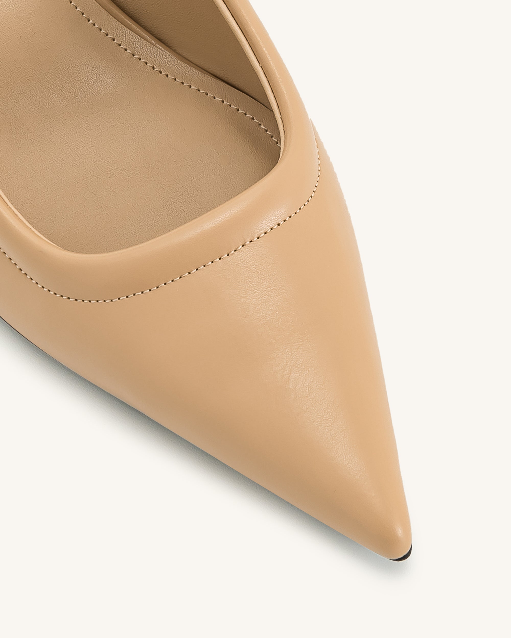 Helena Pierced Mules - Khaki | JW PEI