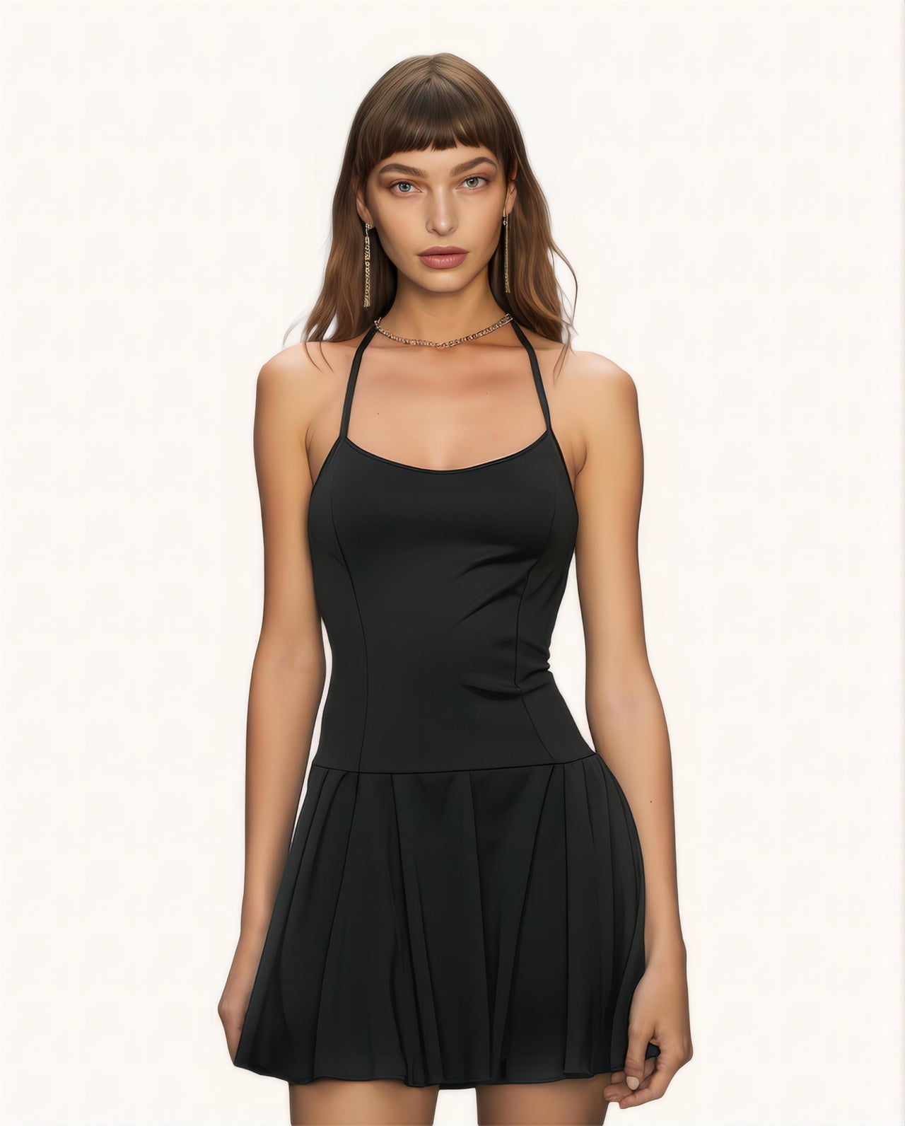 Christina Black Mini Dress