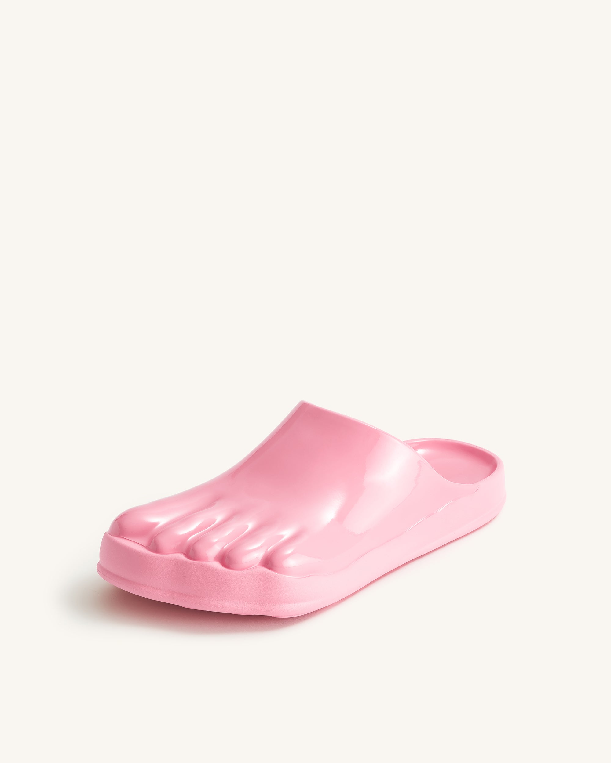 Hayley Toe Model Flat Mules - Pink | JW PEI