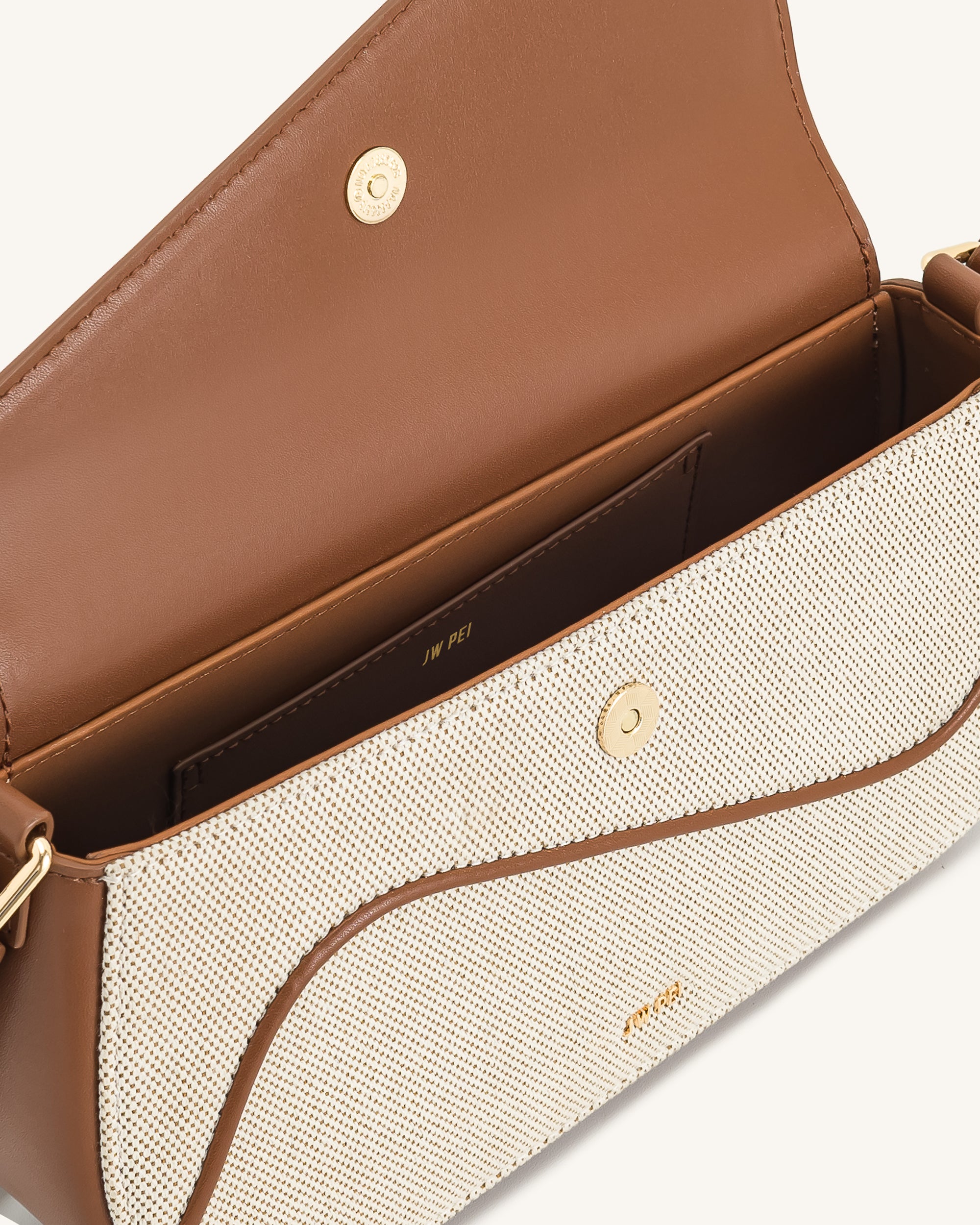 Addisyn Shoulder Bag - Brown Canvas | JW PEI