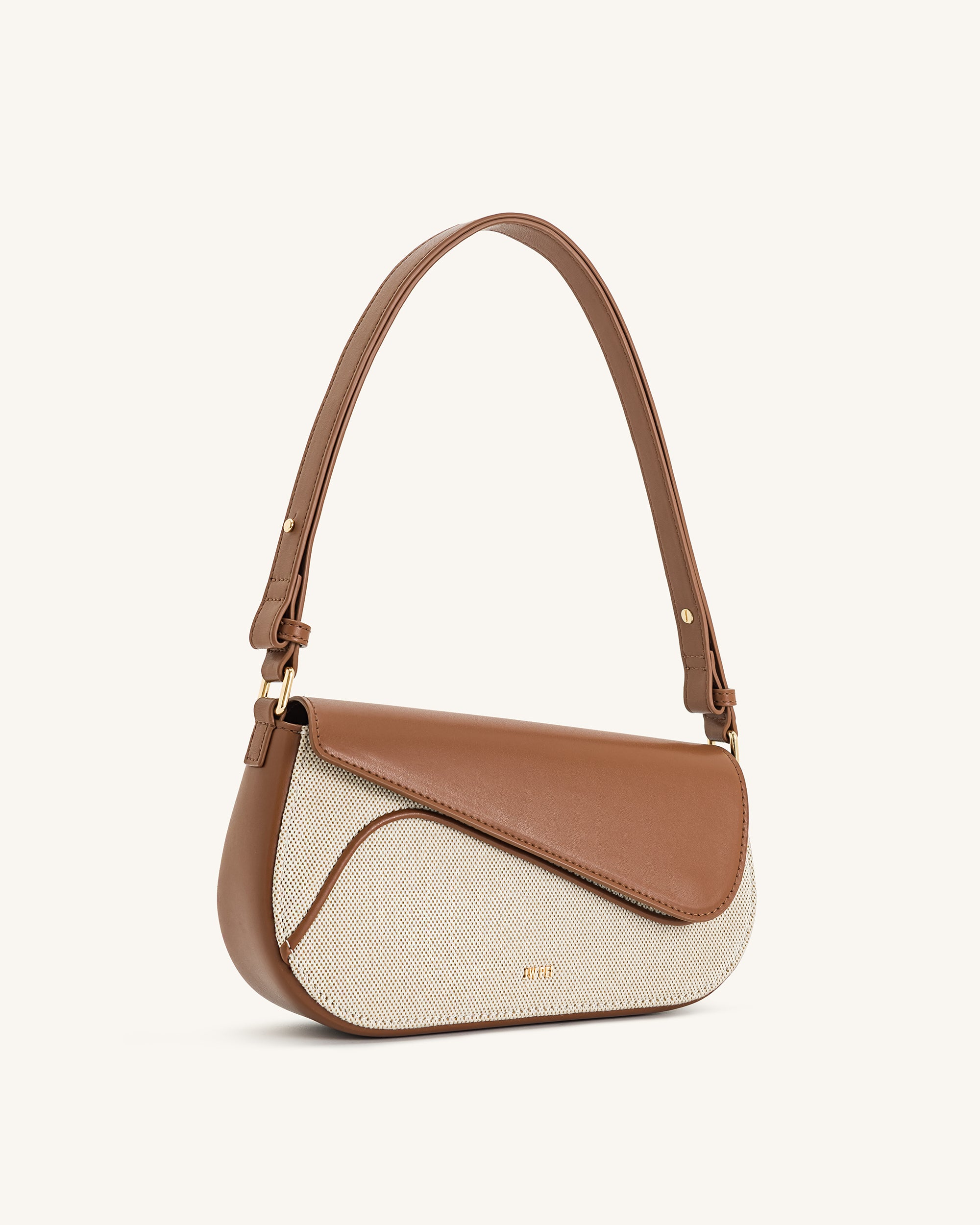 Addisyn Shoulder Bag - Brown Canvas | JW PEI