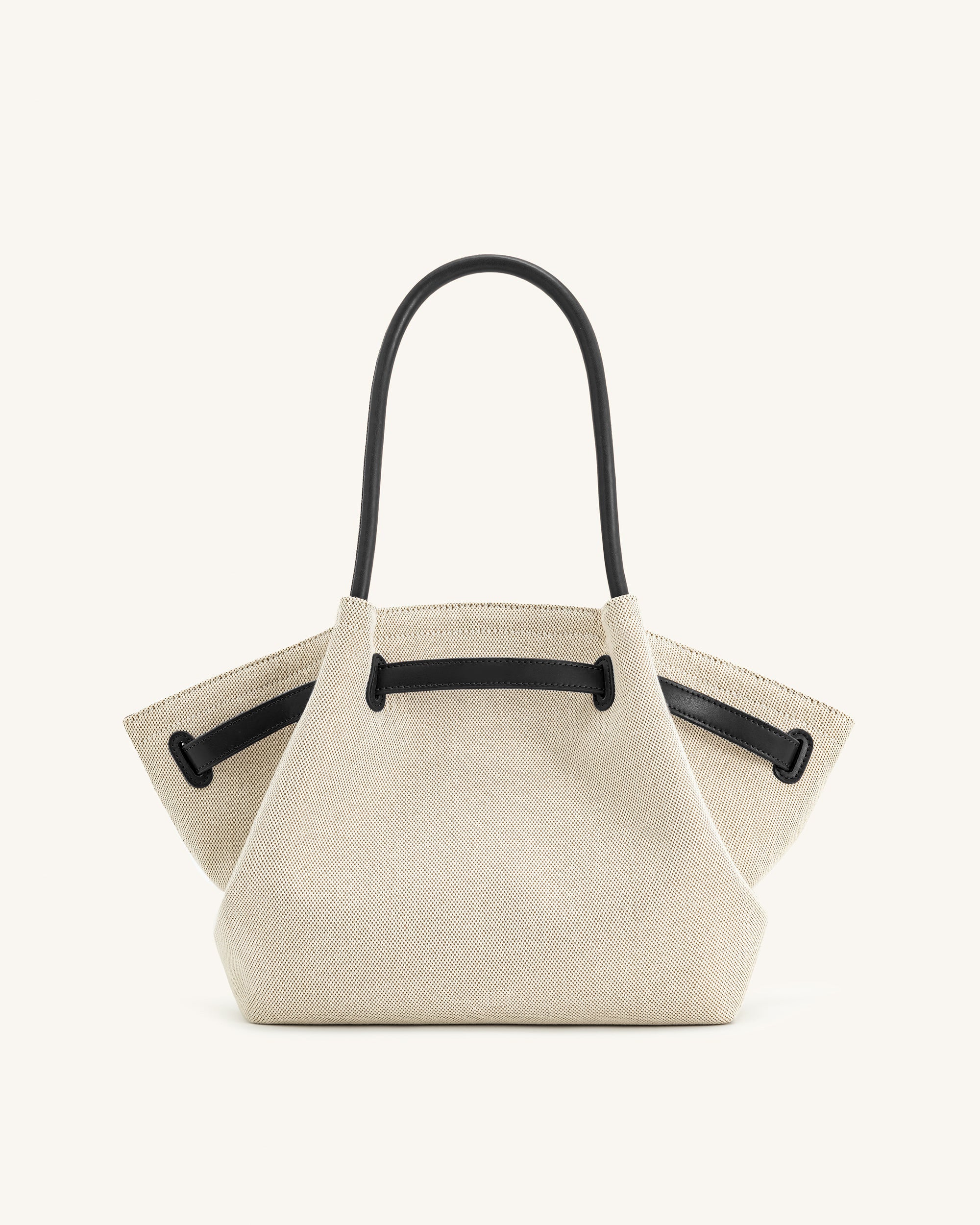 hana Hana Medium Tote Bag - Black Canvas | JW PEI