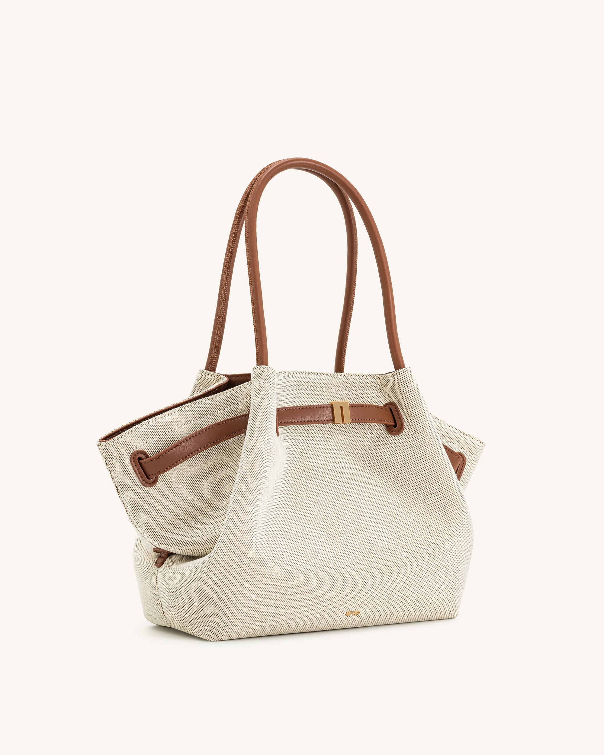 hana Hana Medium Tote Bag - Brown Canvas | JW PEI