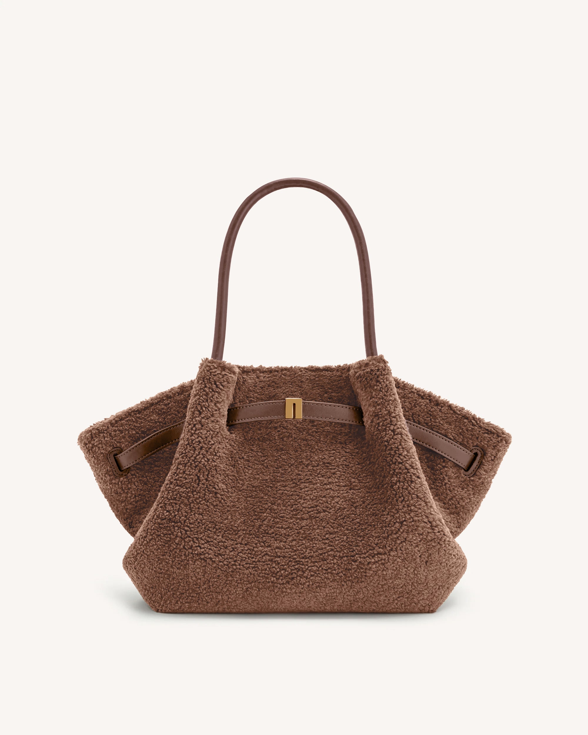 トートバッグ JW PEI FW25 Hana Medium Tote Bag (JH306B04 34) Large Tote Bag Black Faux Suede Women bag - JW PEI Hana