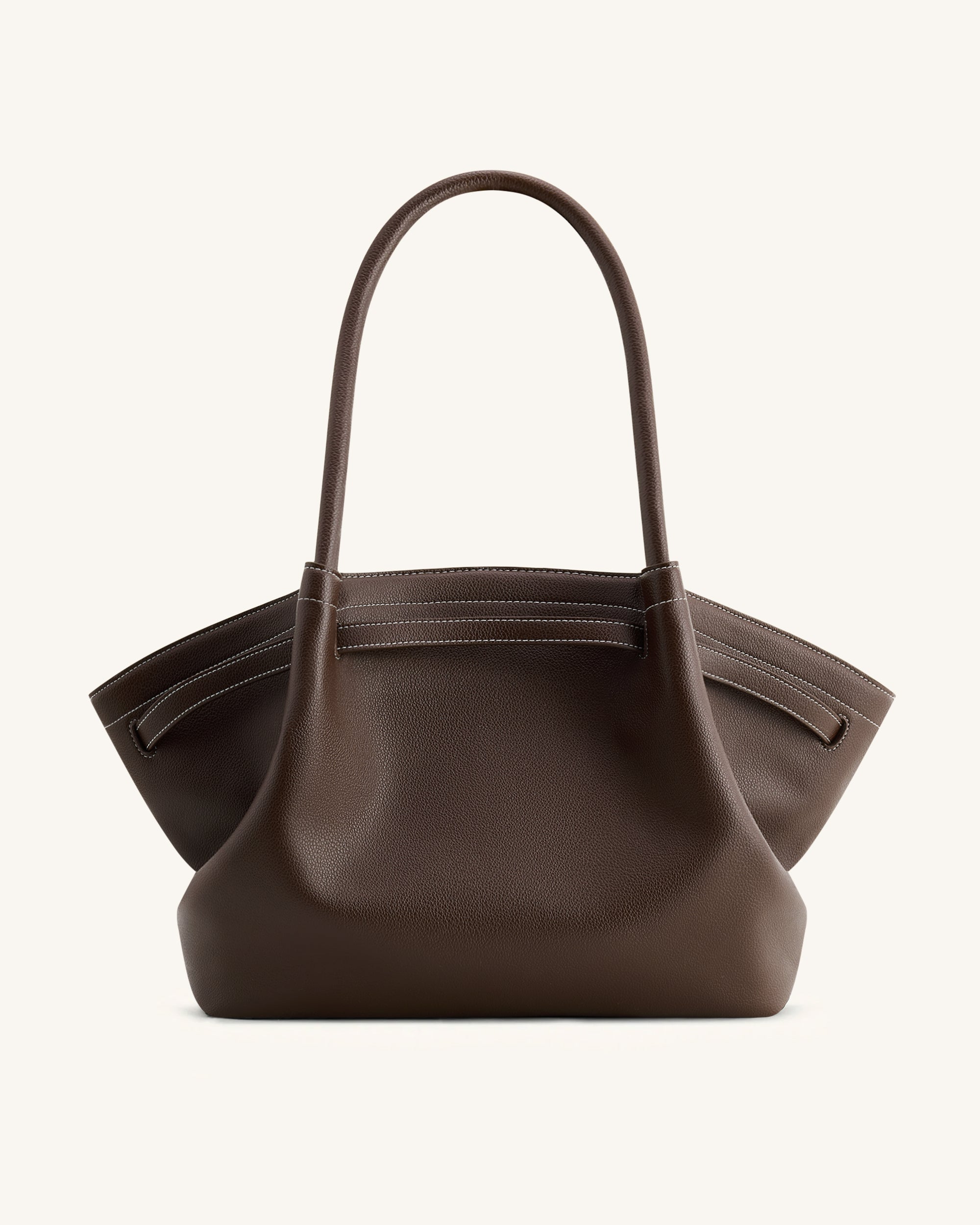 Hana Large Tote Bag - Dark Brown