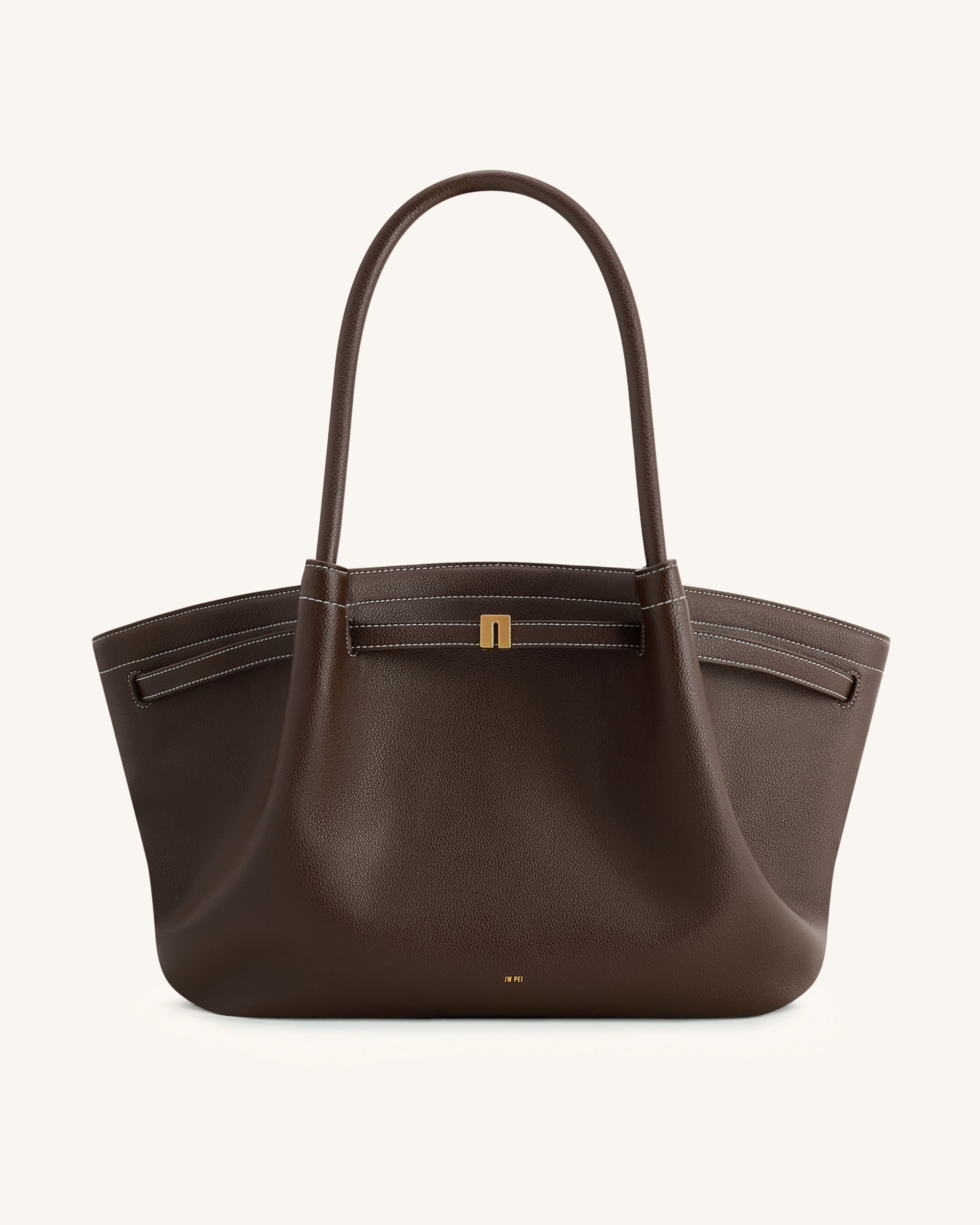 Hana Large Tote Bag - Dark Brown | JW PEI