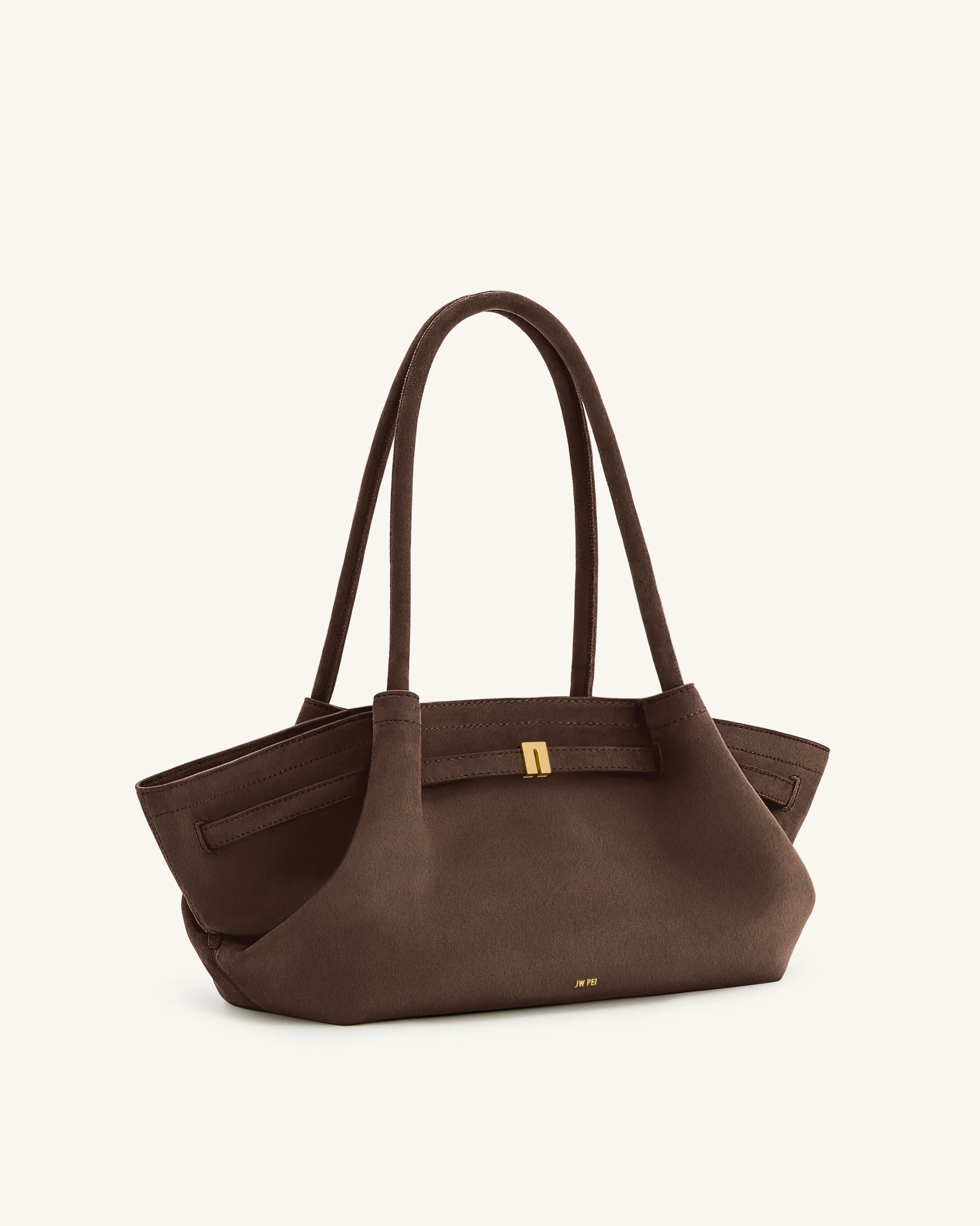 hanaブラック40 Hana Wide Faux Suede Tote Bag - Dark Brown | JW PEI
