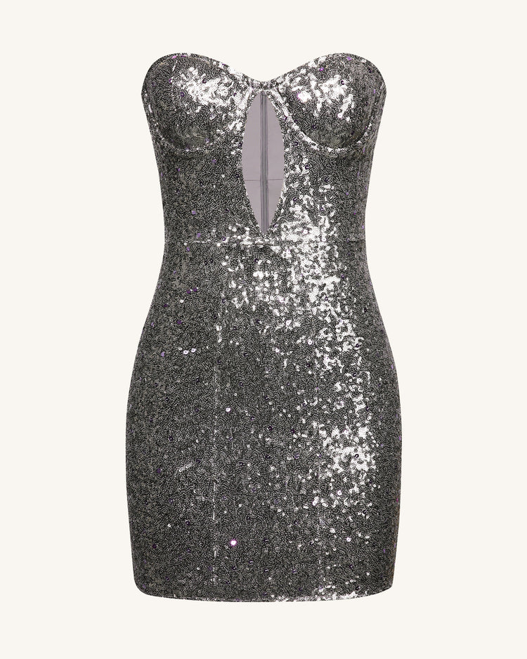 Heisey Sequinned Rosette Maxi Dress
