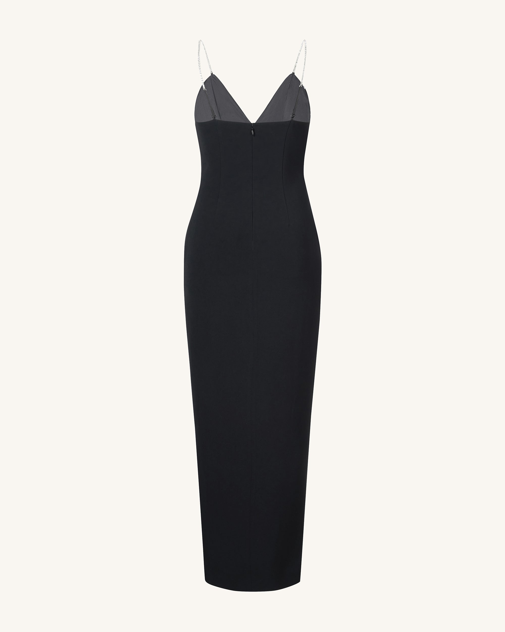 Ayliua Sweetheart-Neckline Rhinestones Embellished Black Long Dress - | JW PEI Ayliua Sweetheart-Neckline Rhinestones Embellished Black Long Dress - | JW PEI