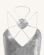 Heisey Sequinned Rosette Maxi Dress main image 1