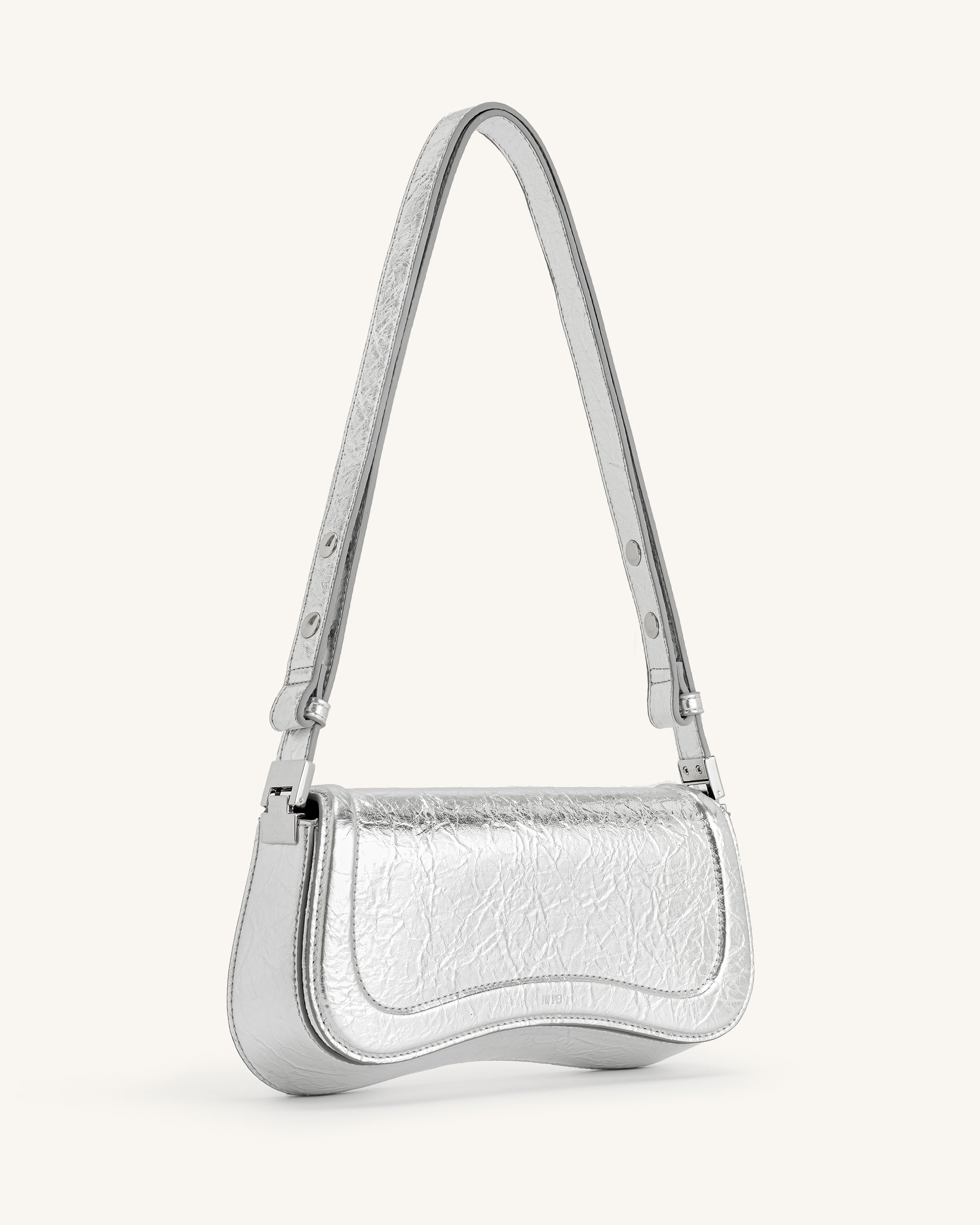 JW Pei Joy Metallic Faux Leather Shoulder Bag