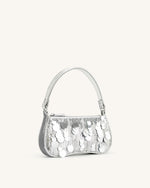 Eva Metallic Sequin Mini Shoulder Bag - Silver