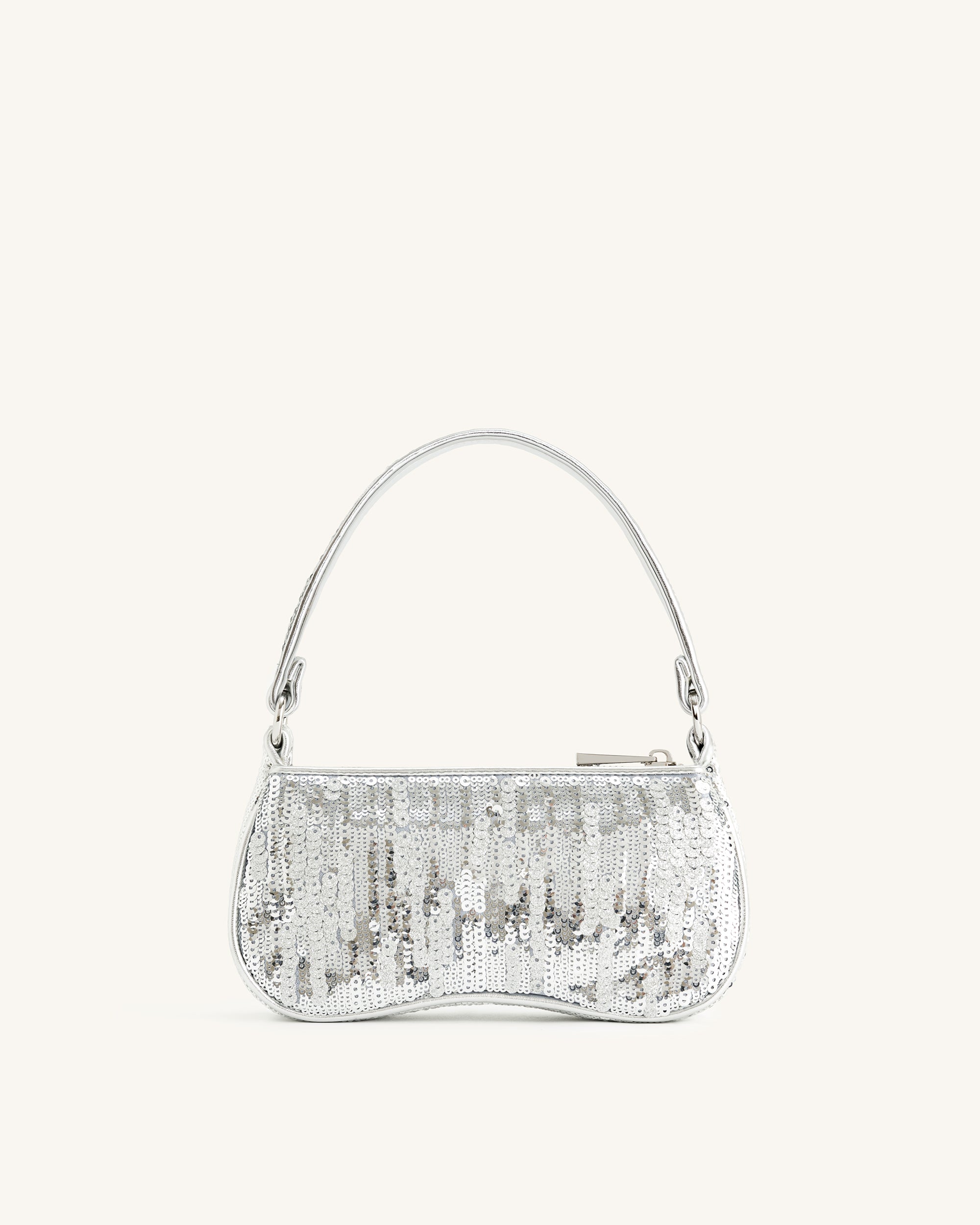 Eva Metallic Sequin Mini Shoulder Bag - Silver Online Shopping - JW Pei