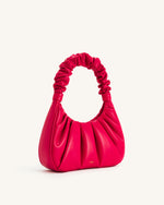 Gabbi Ruched Hobo Handbag - Magenta