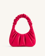 Gabbi Ruched Hobo Handbag - Magenta